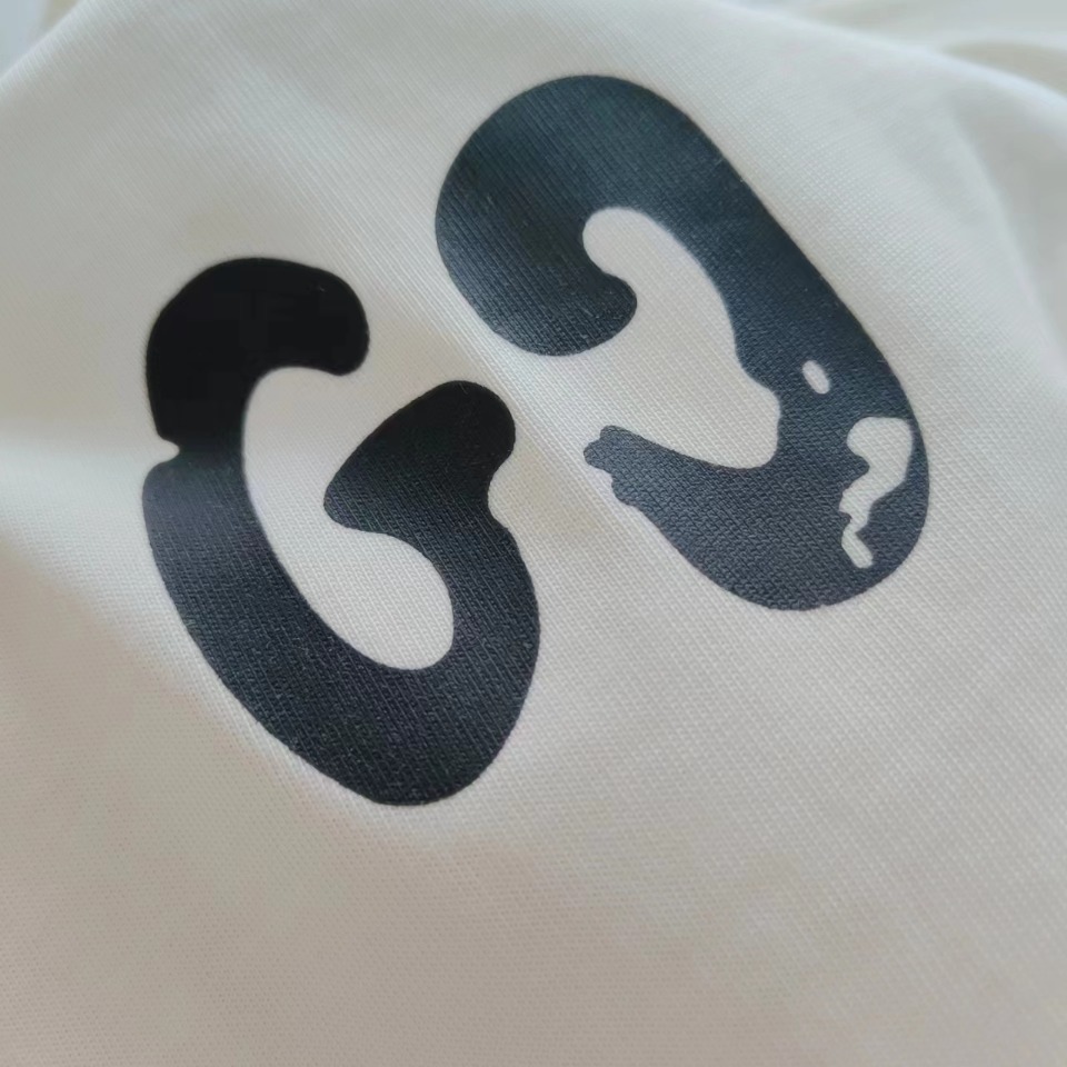 Gucci/古驰 24SS涂鸦手绘双G印花圆领T恤