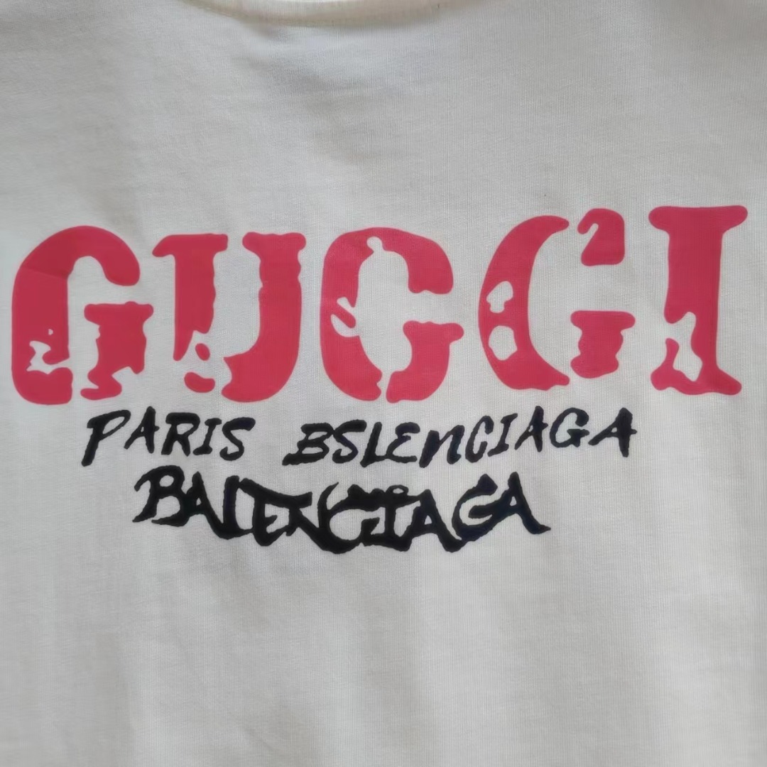Gucci/古驰 24SS前后logo印花T恤