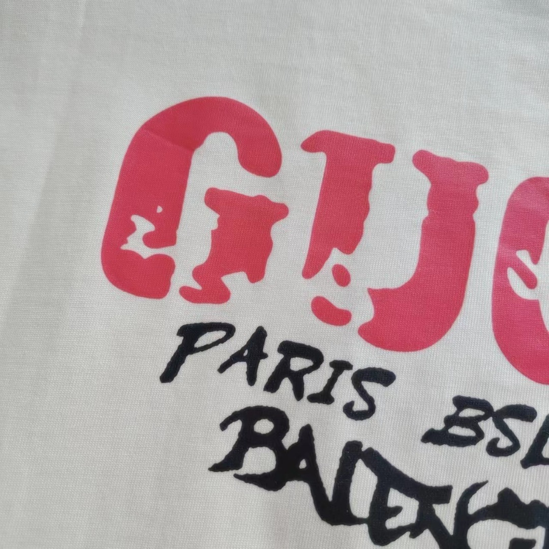 Gucci/古驰 24SS前后logo印花T恤
