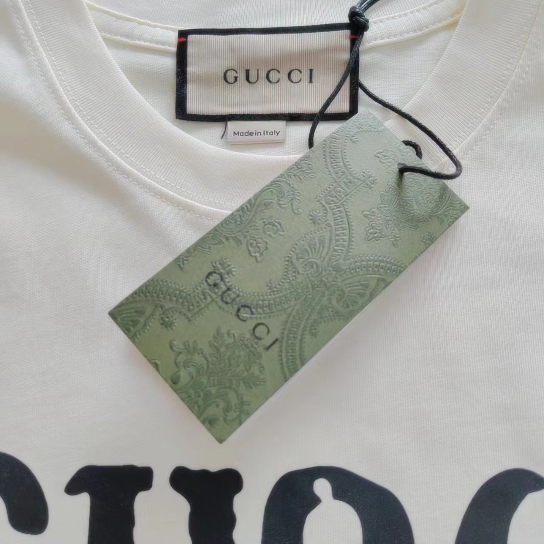 Gucci/古驰 24SS前后logo印花T恤