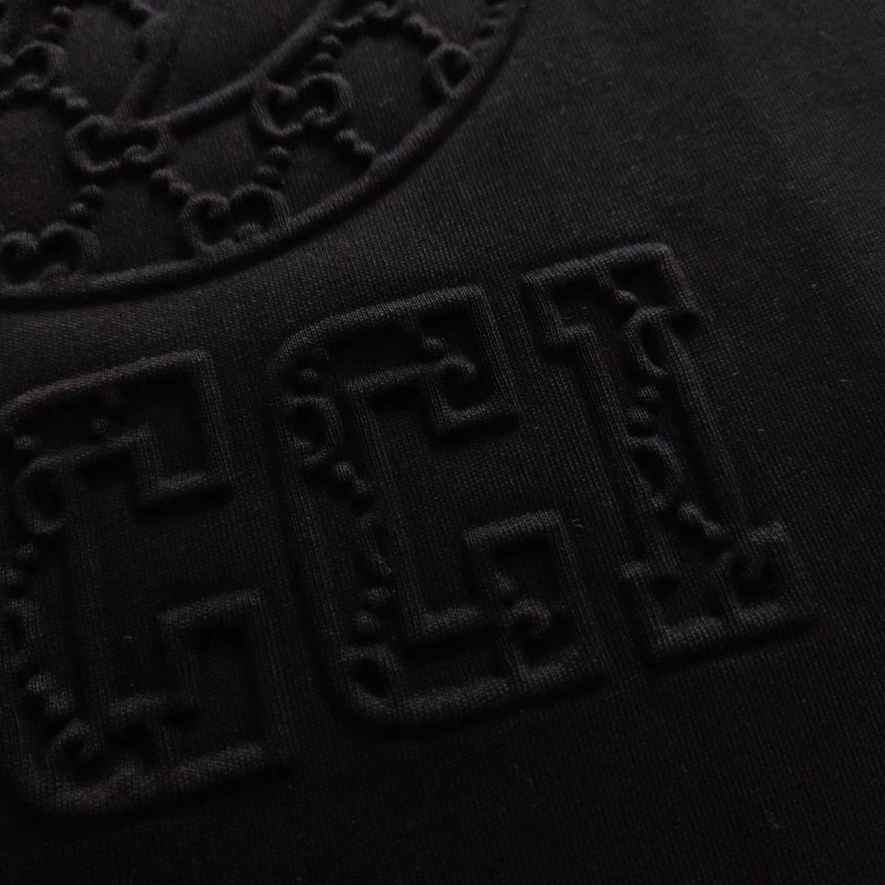 Gucci/古驰 24ss 暗纹3D压纹大LOGO字母圆领短袖T桖