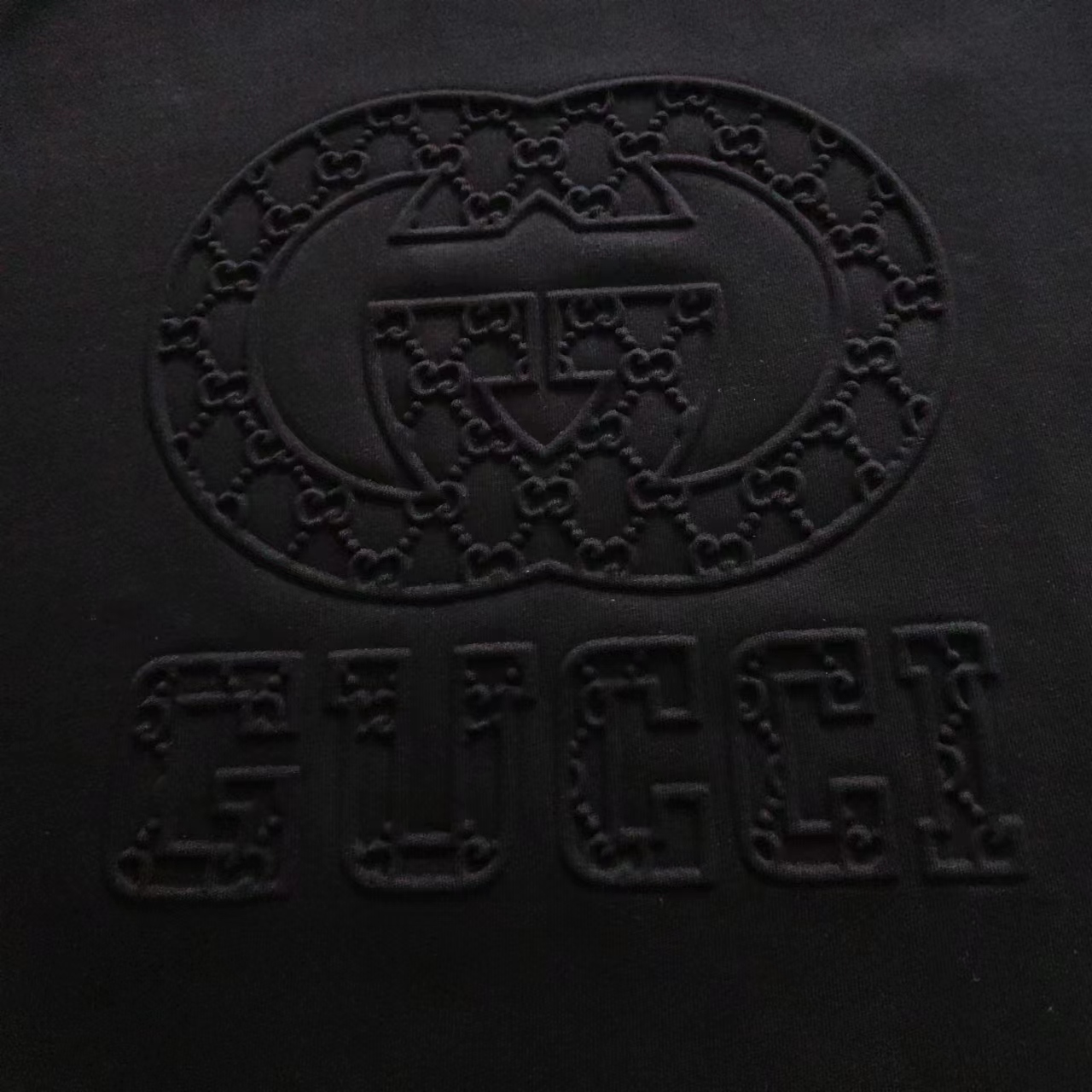 Gucci/古驰 24ss 暗纹3D压纹大LOGO字母圆领短袖T桖