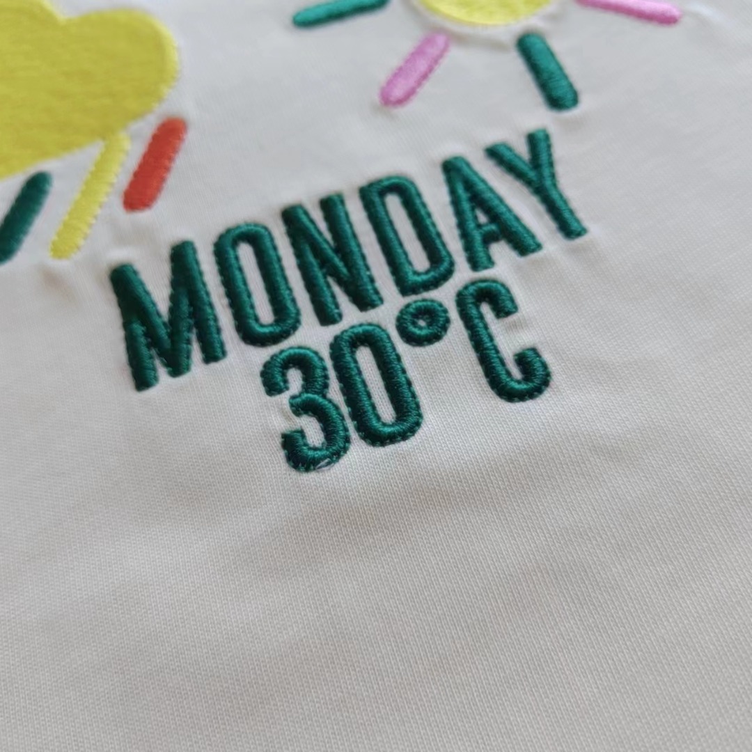 Gucci/古驰 24ss雨过天晴气温30°刺绣logo短袖T桖