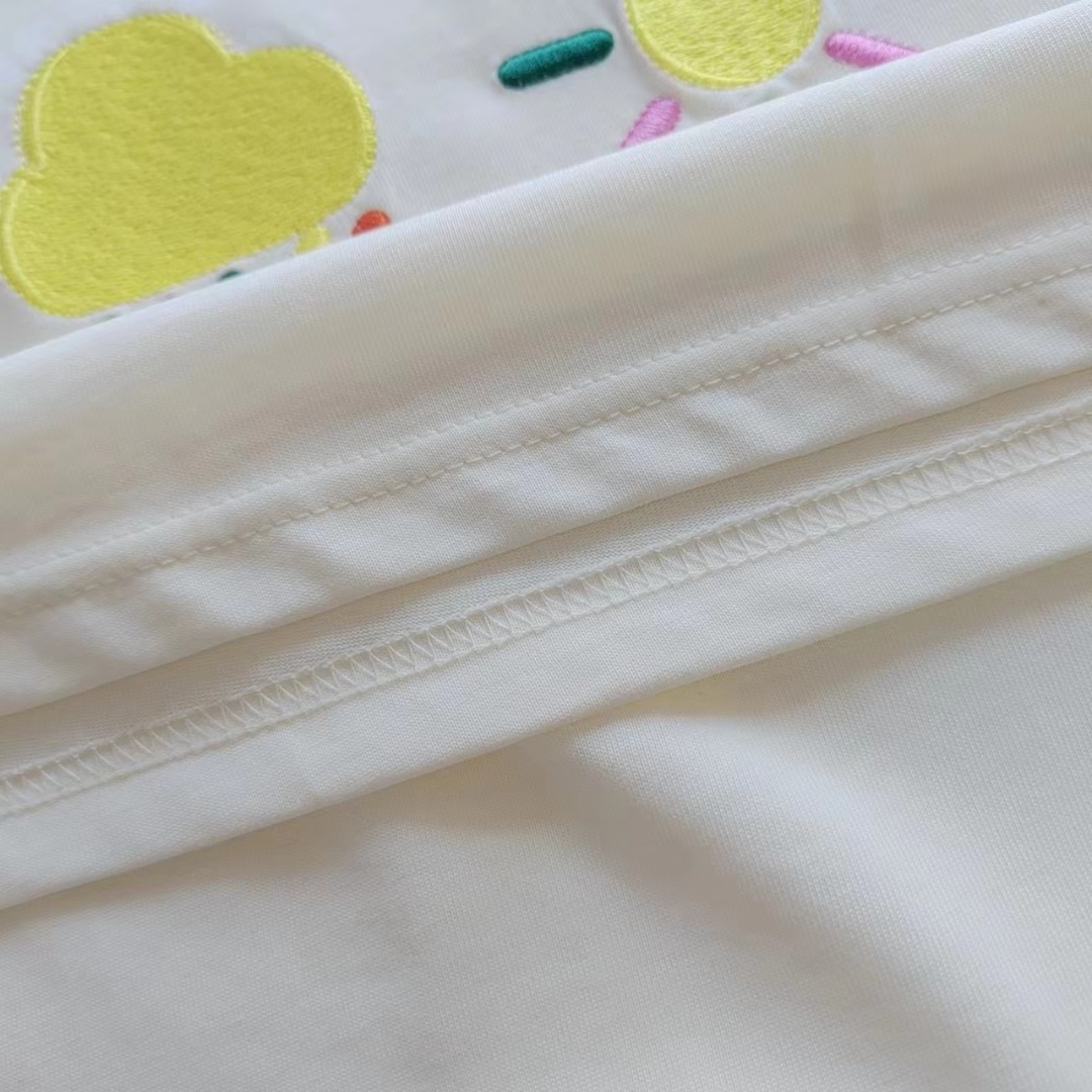 Gucci/古驰 24ss雨过天晴气温30°刺绣logo短袖T桖