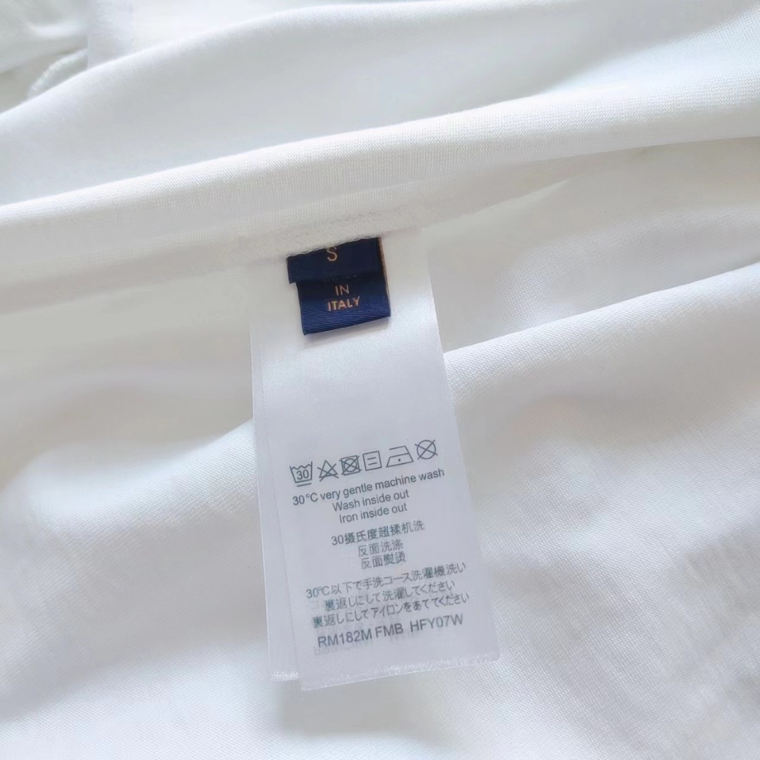 Louis Vuitton/路易威登 前后绣花LOGO短袖T恤