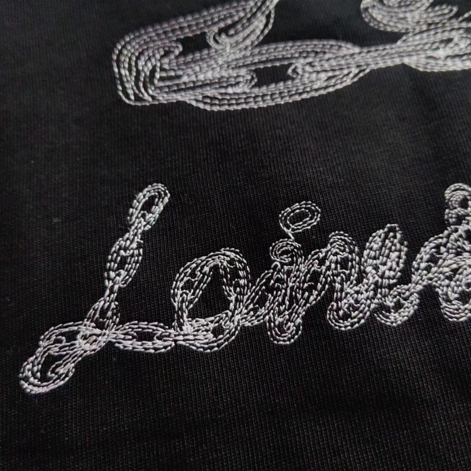 Louis Vuitton/路易威登 前后绣花LOGO短袖T恤