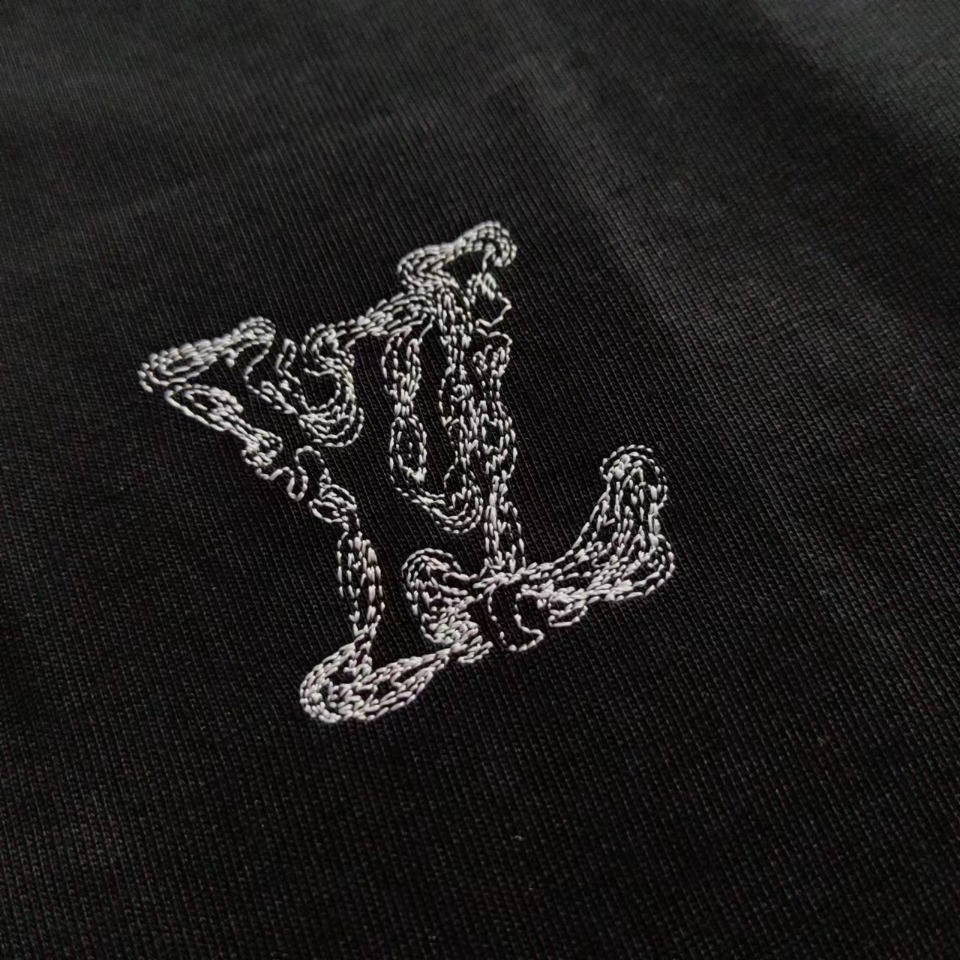 Louis Vuitton/路易威登 前后绣花LOGO短袖T恤