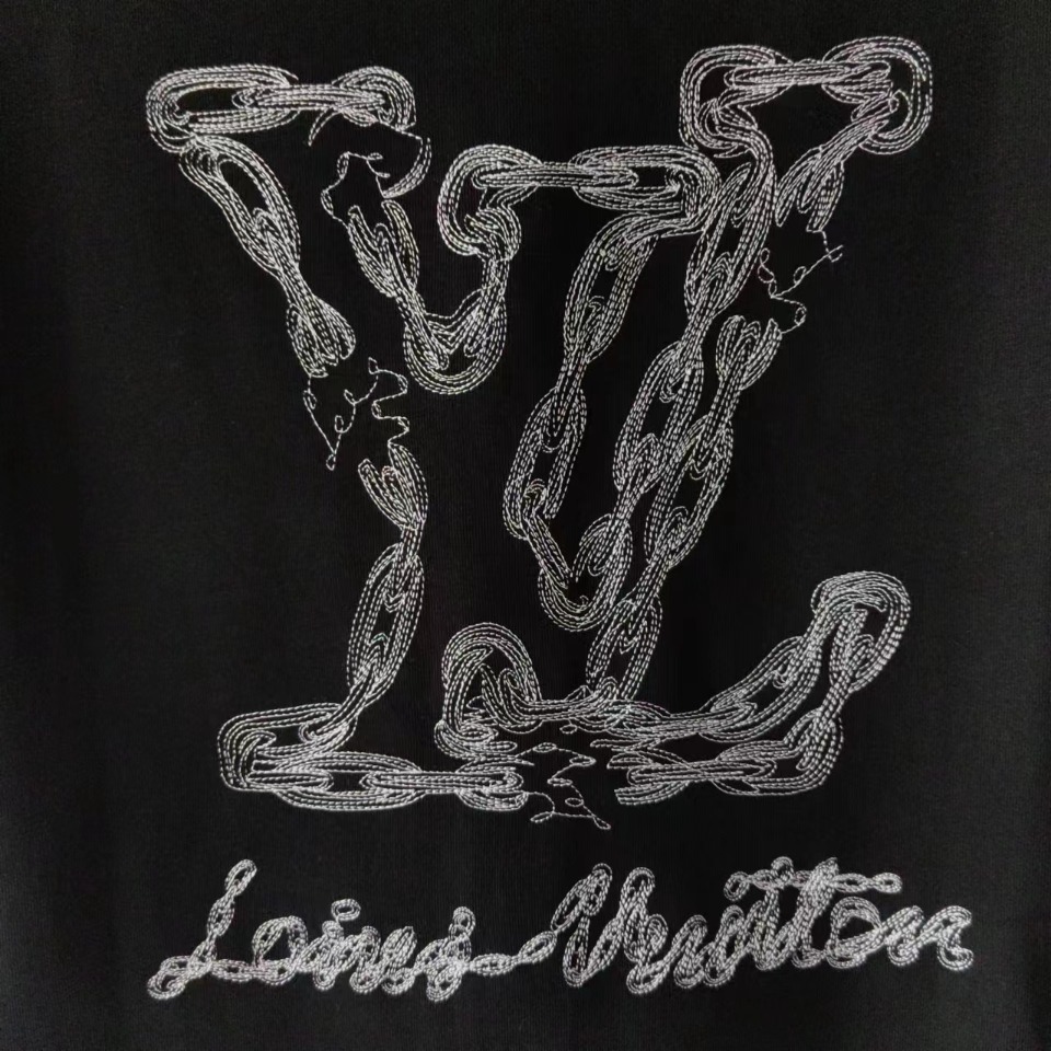 Louis Vuitton/路易威登 前后绣花LOGO短袖T恤