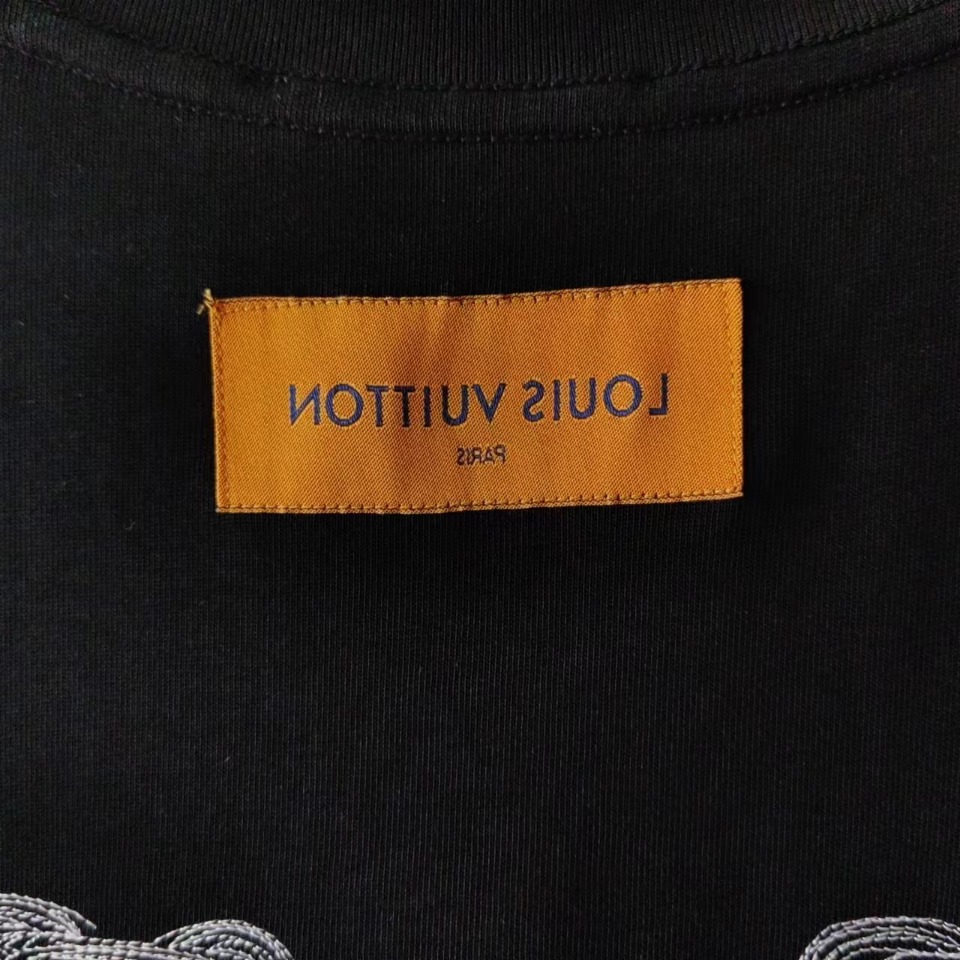 Louis Vuitton/路易威登 前后绣花LOGO短袖T恤