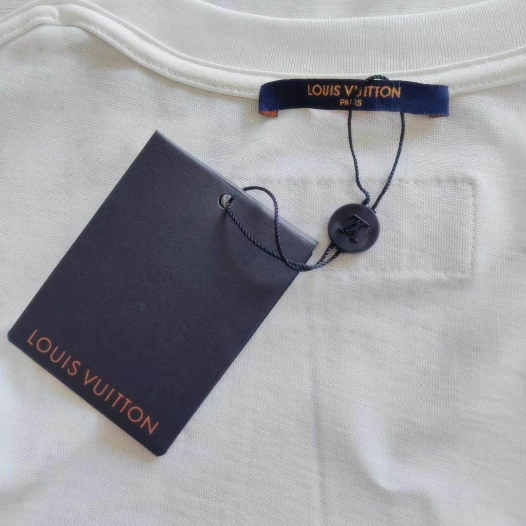 Louis Vuitton/路易威登 水彩四叶草水染短袖T恤