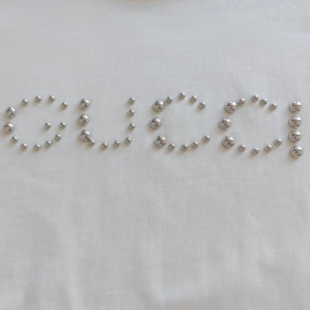 Gucci/古驰 24ss铆钉字母logo短袖T桖