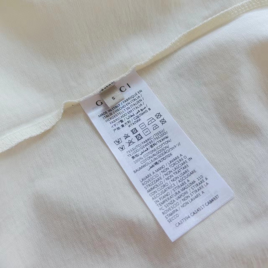 GUCCI/古驰 老花贴布小熊圆领短袖