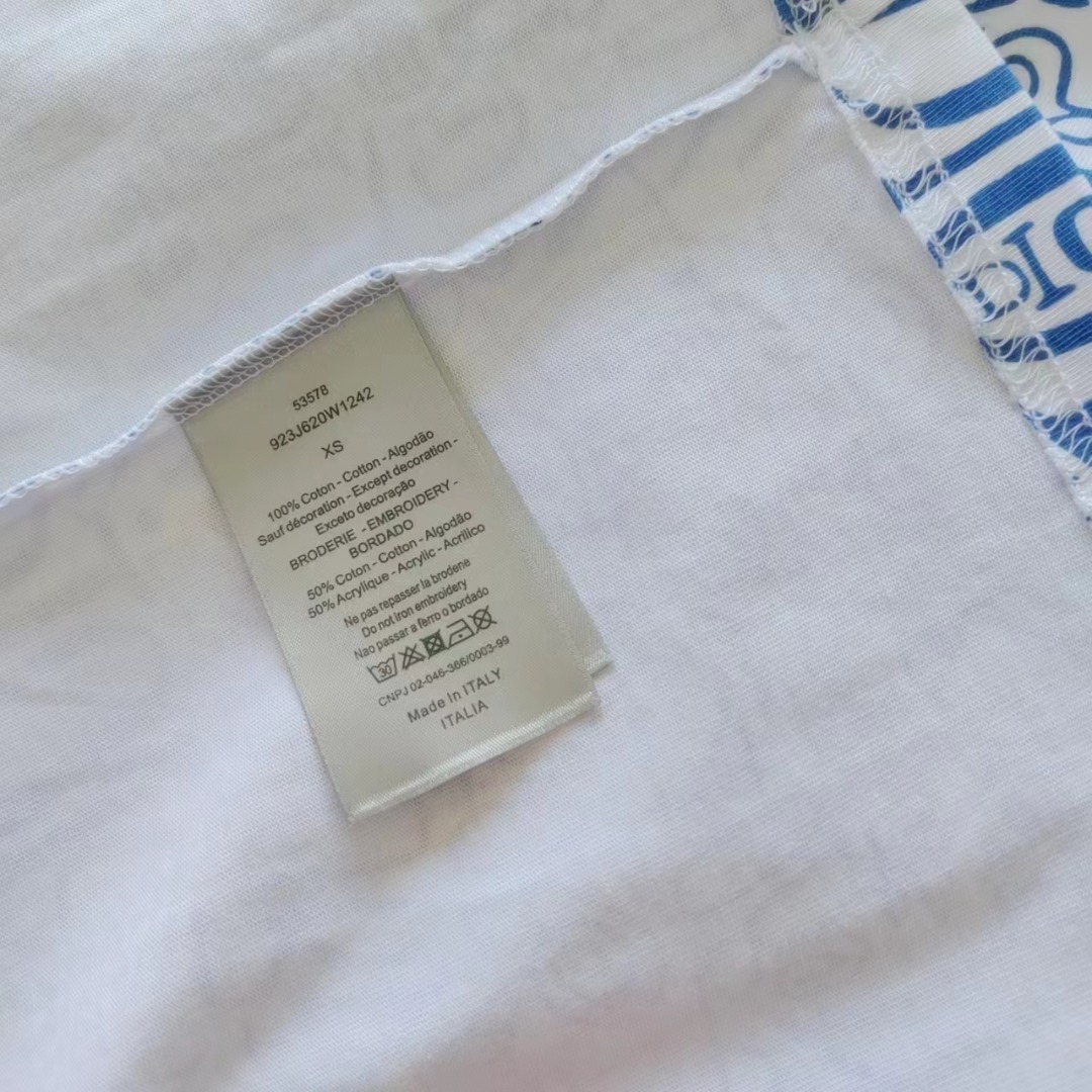 Dior/迪奥 2024 满印渐变短袖T恤