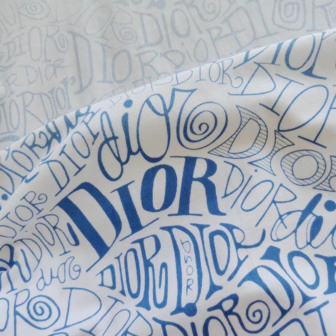 Dior/迪奥 2024 满印渐变短袖T恤