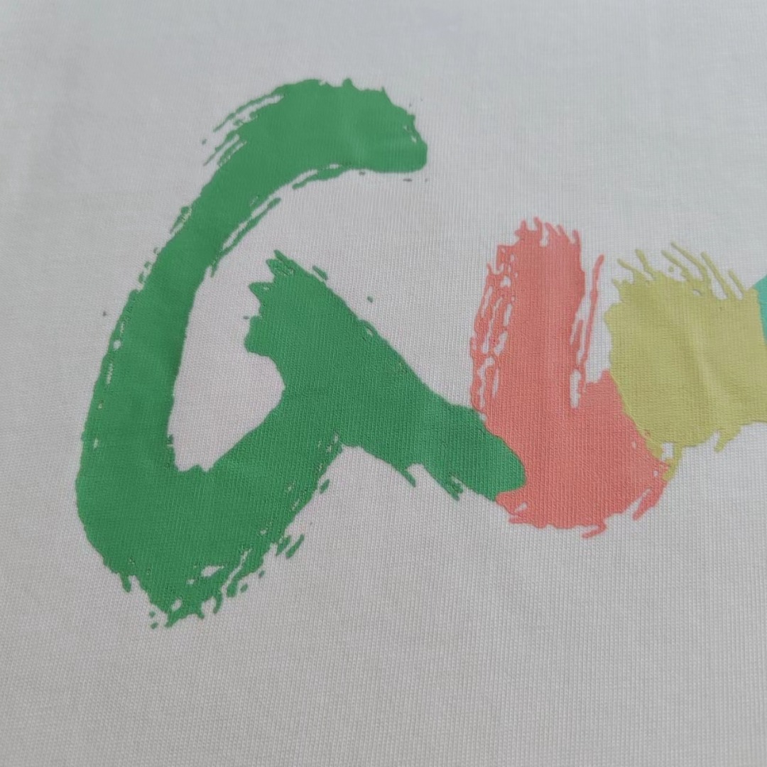 GUCCI 古驰 24ss彩色涂鸦logo印花短袖