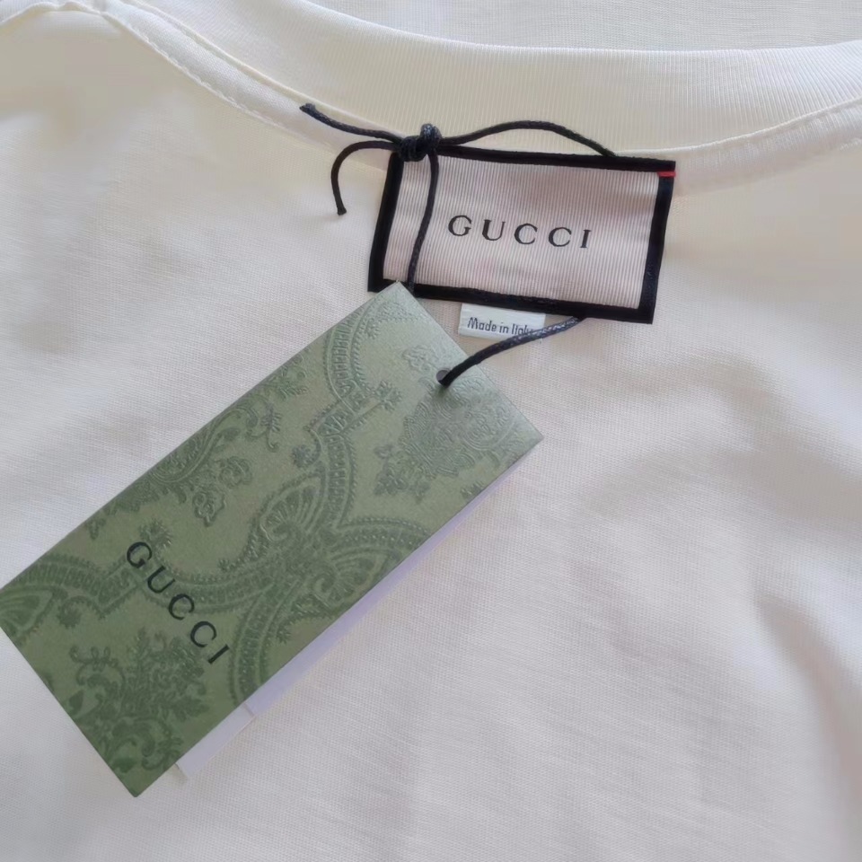 Gucci/古驰 24ss龙年限定logo短袖T桖