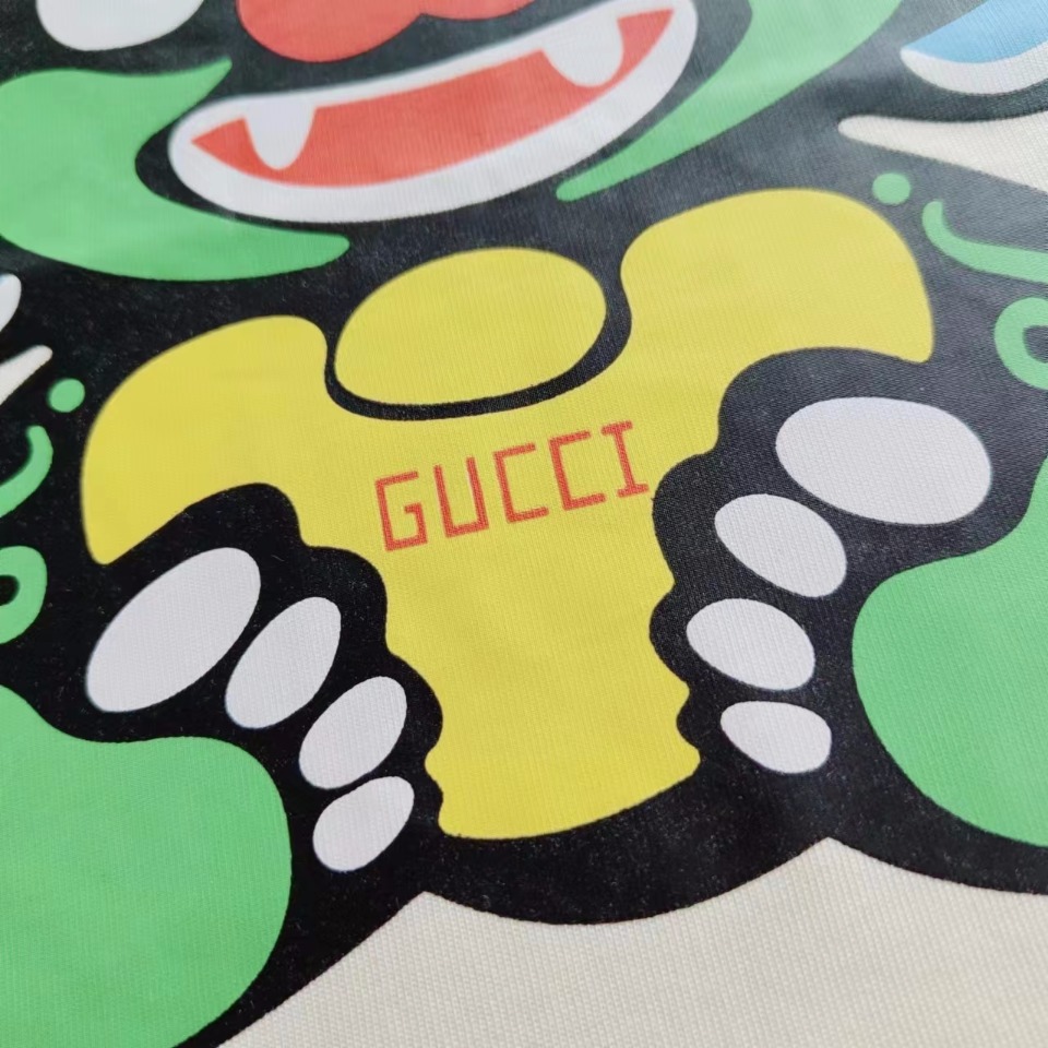 Gucci/古驰 24ss龙年限定logo短袖T桖