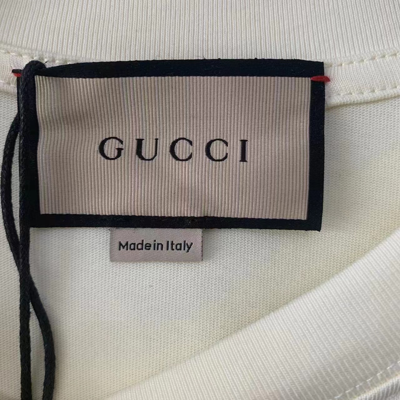 Gucci 手绘定制刺绣LOGO圆领短袖