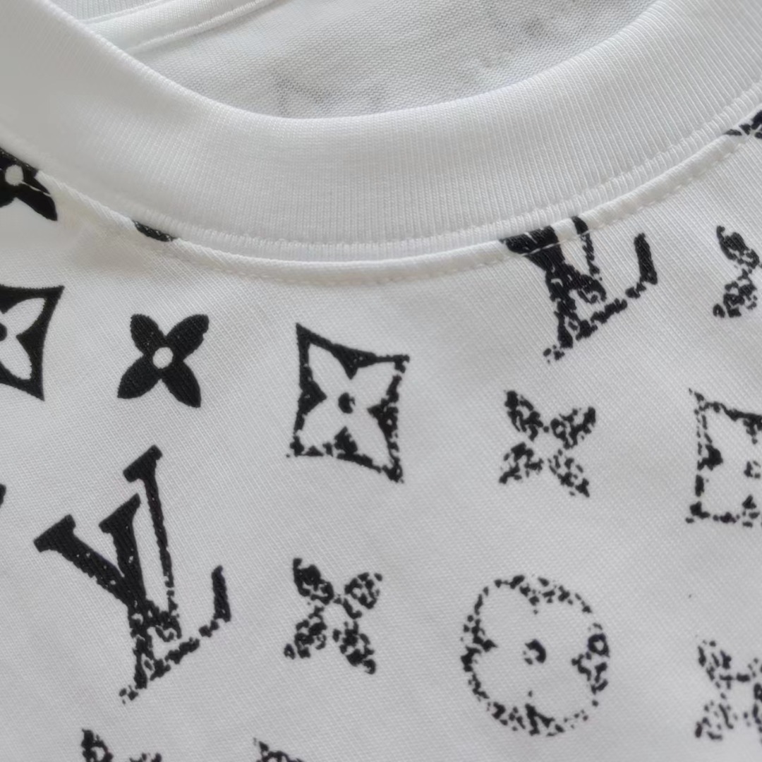 LV 路易威登 logo渐变印花短袖T恤