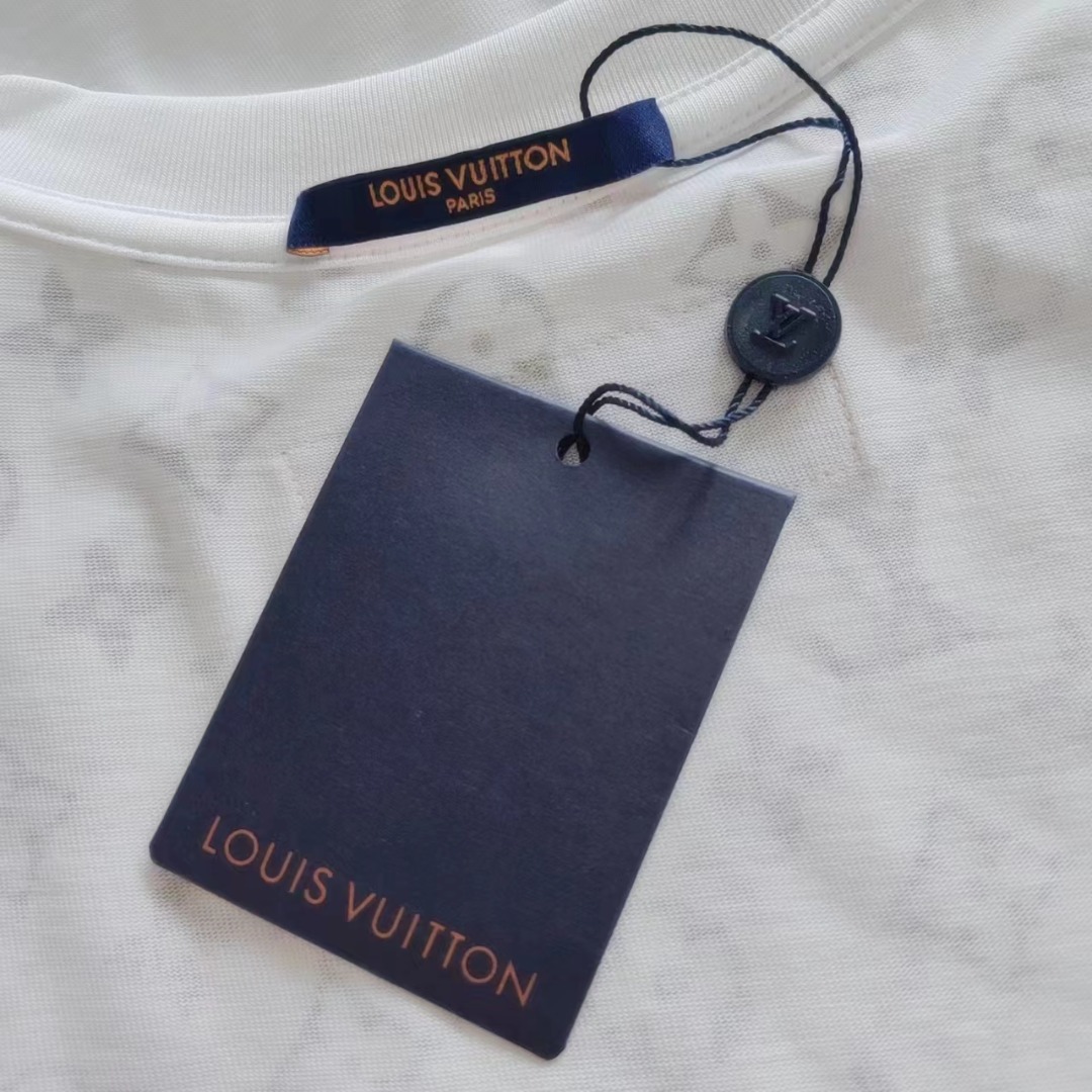 LV 路易威登 logo渐变印花短袖T恤