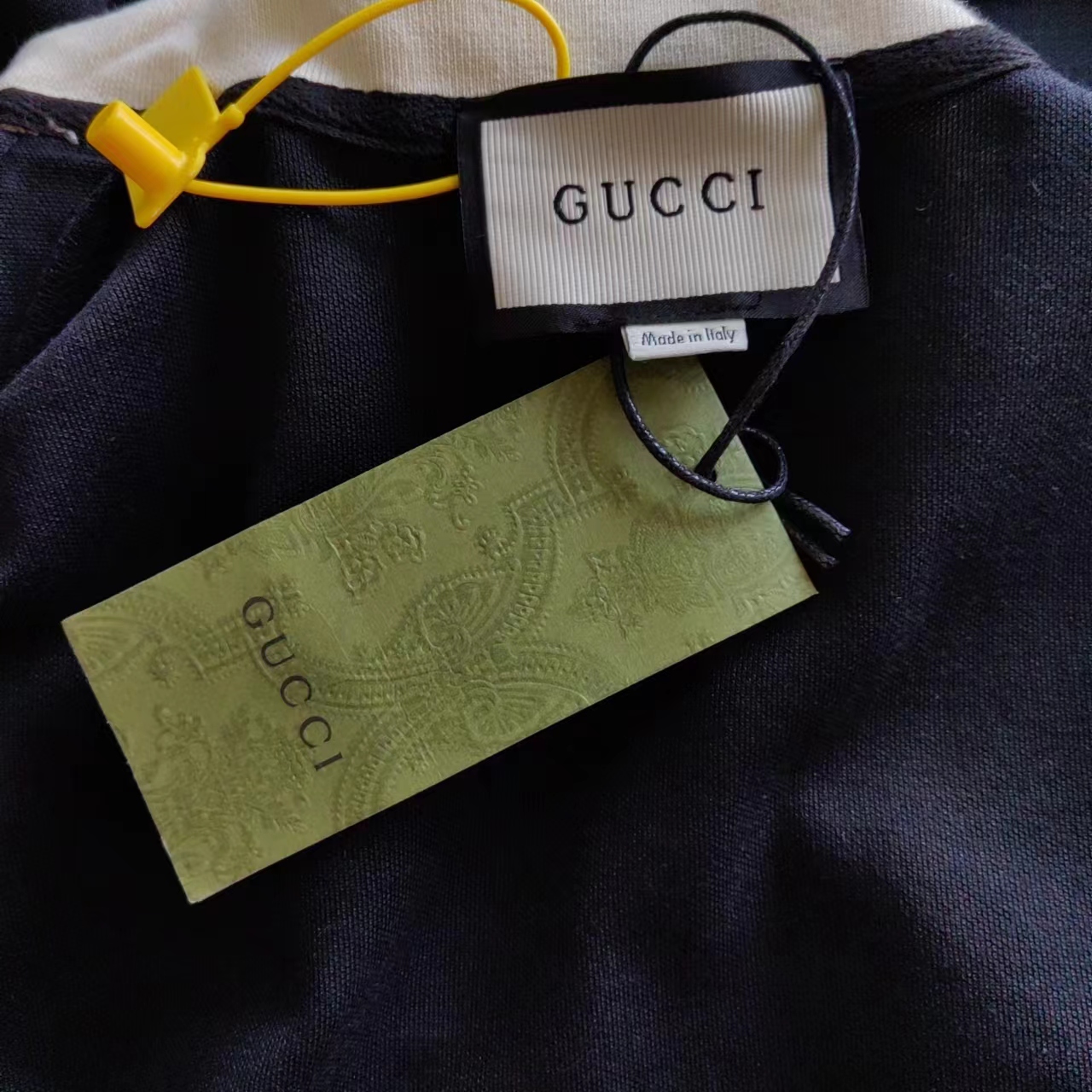 GUCC/古驰 24SS双G反光织带polo衫