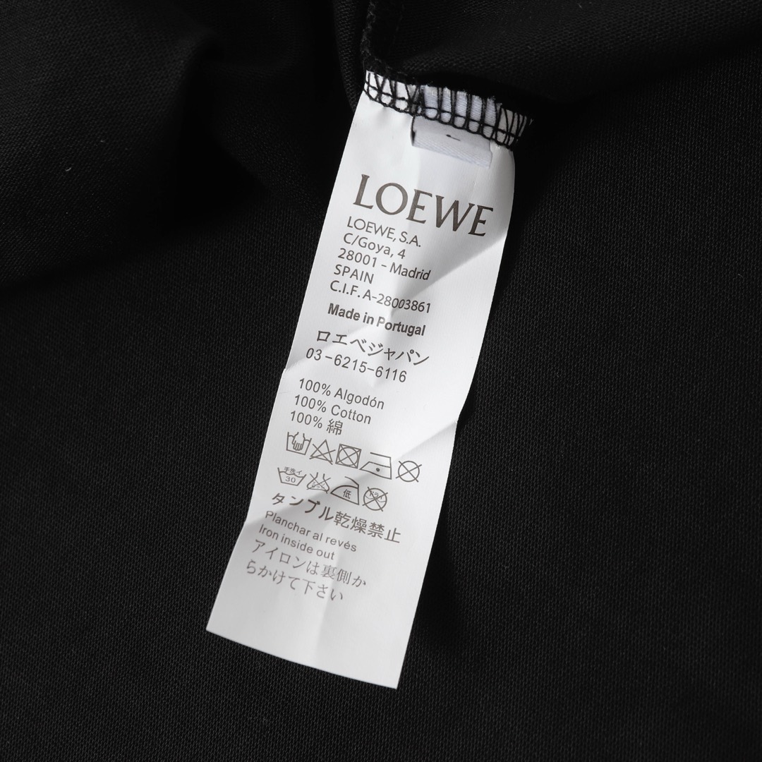 LOEWE/罗意威 多彩LOGO刺绣短袖