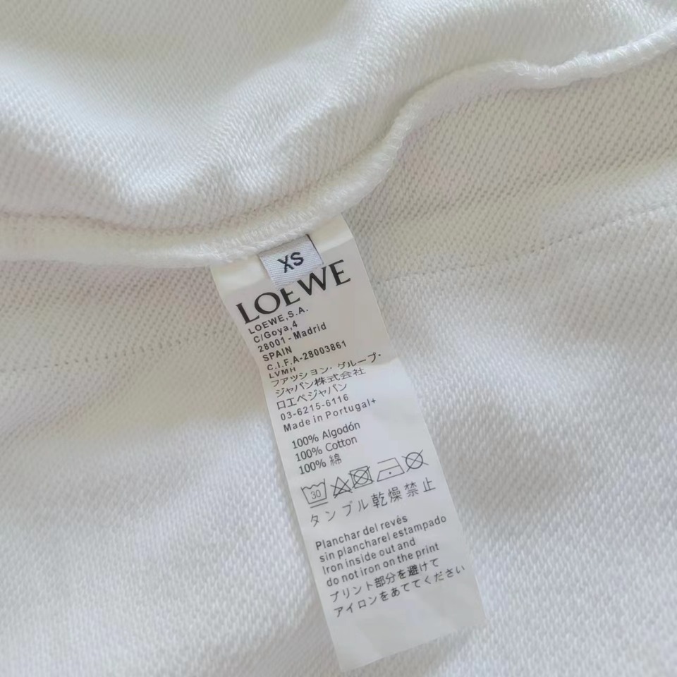 LOEWE/罗意威 24ss织带拼接字母LoGO标识刺绣五分裤