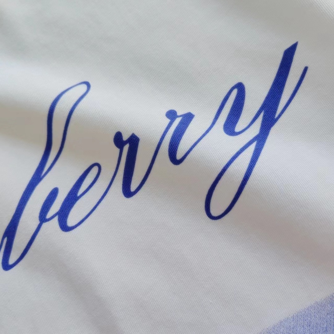 BURBERRY/巴宝莉 天鹅风景画字母印花短袖