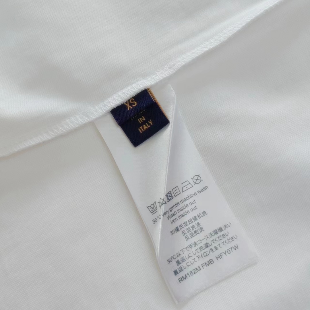 LOUIS VUITTON/路易威登LV 卡通猫抓老鼠印花短袖T恤 彩色大LOGO