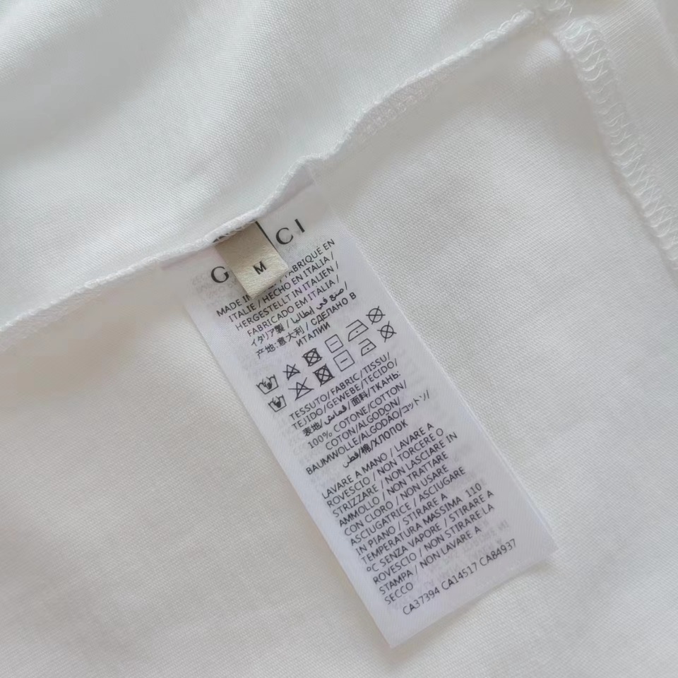 Gucci/古驰 24SS雪花字母烫钻短袖T桖