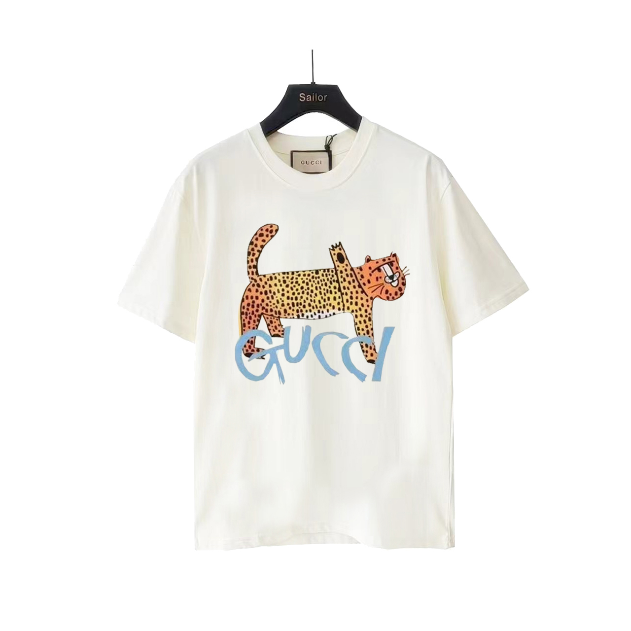 Gucci/古驰 24SS暴富金钱豹短袖T桖