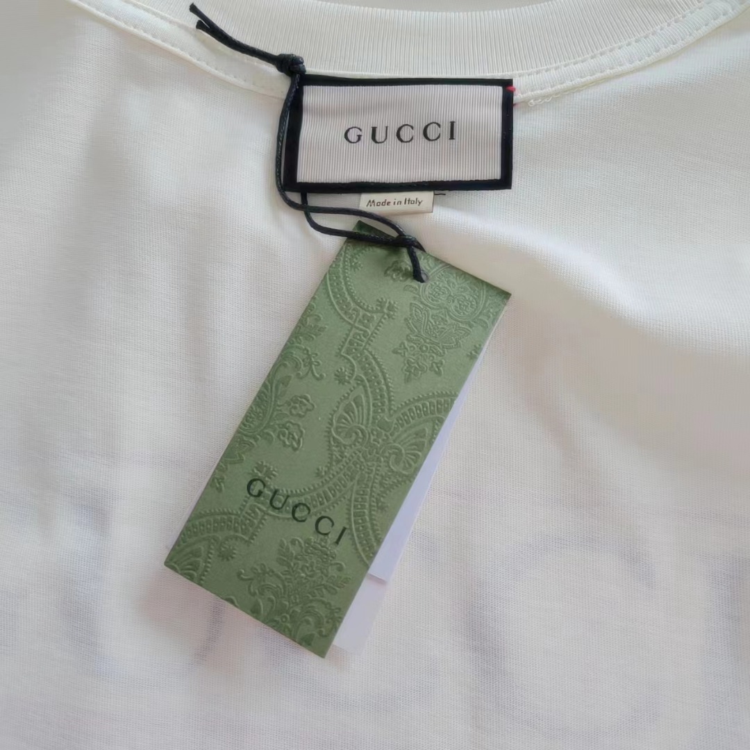 Gucci古驰新款青蛙王子图案印花短袖