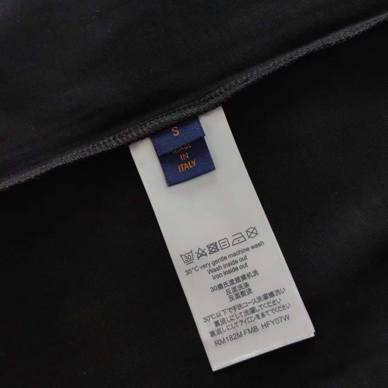 LOUIS VUITTON 路易 登威 24SS南瓜拖鞋logo印花短袖T恤 黑色 白色