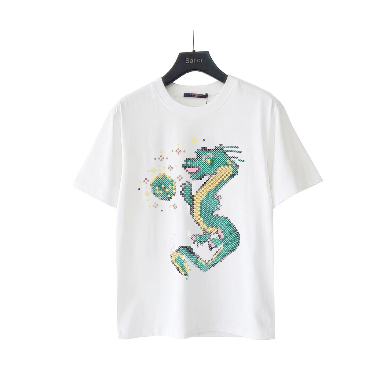 LOUIS VUITTON 路易 登威 24SS南瓜拖鞋logo印花短袖T恤
