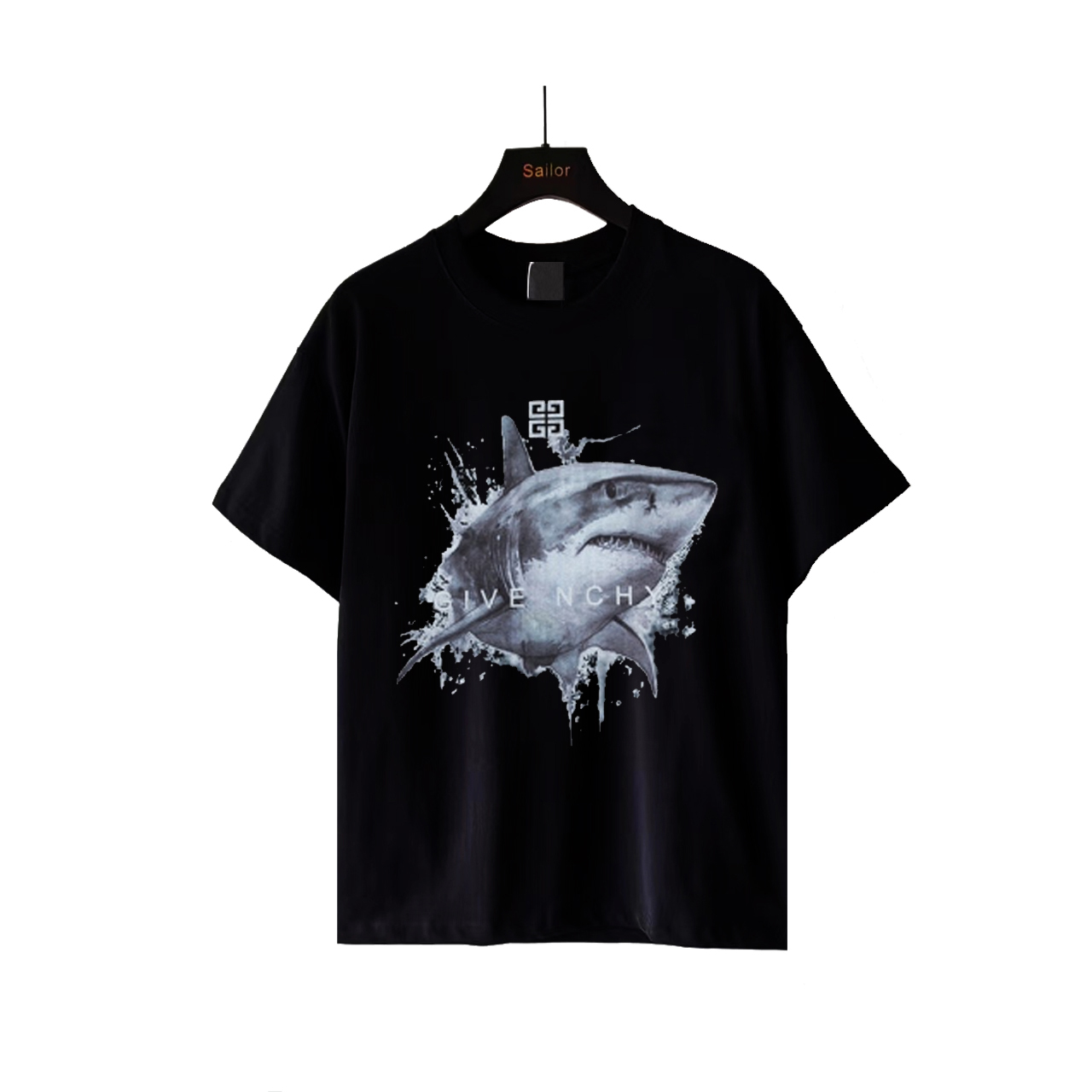 GIVENCHY 纪梵希 鲨鱼喷墨印花短袖