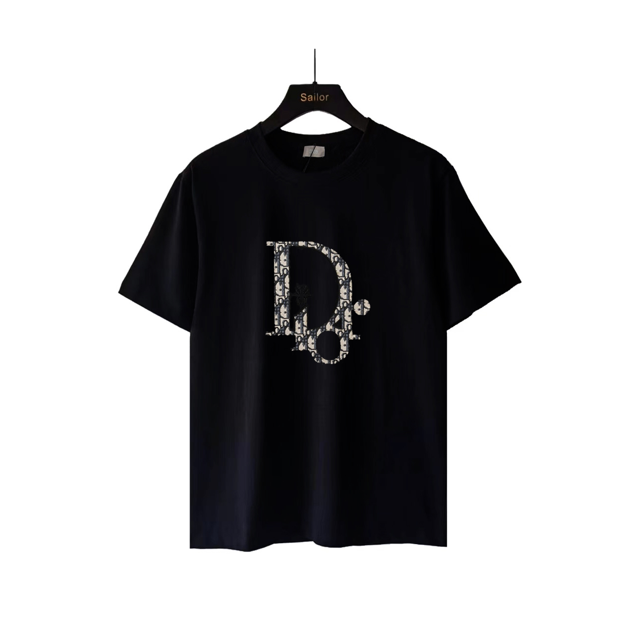 DIOR迪奥 CD 字母贴布刺绣 Logo标识精工刺绣短袖