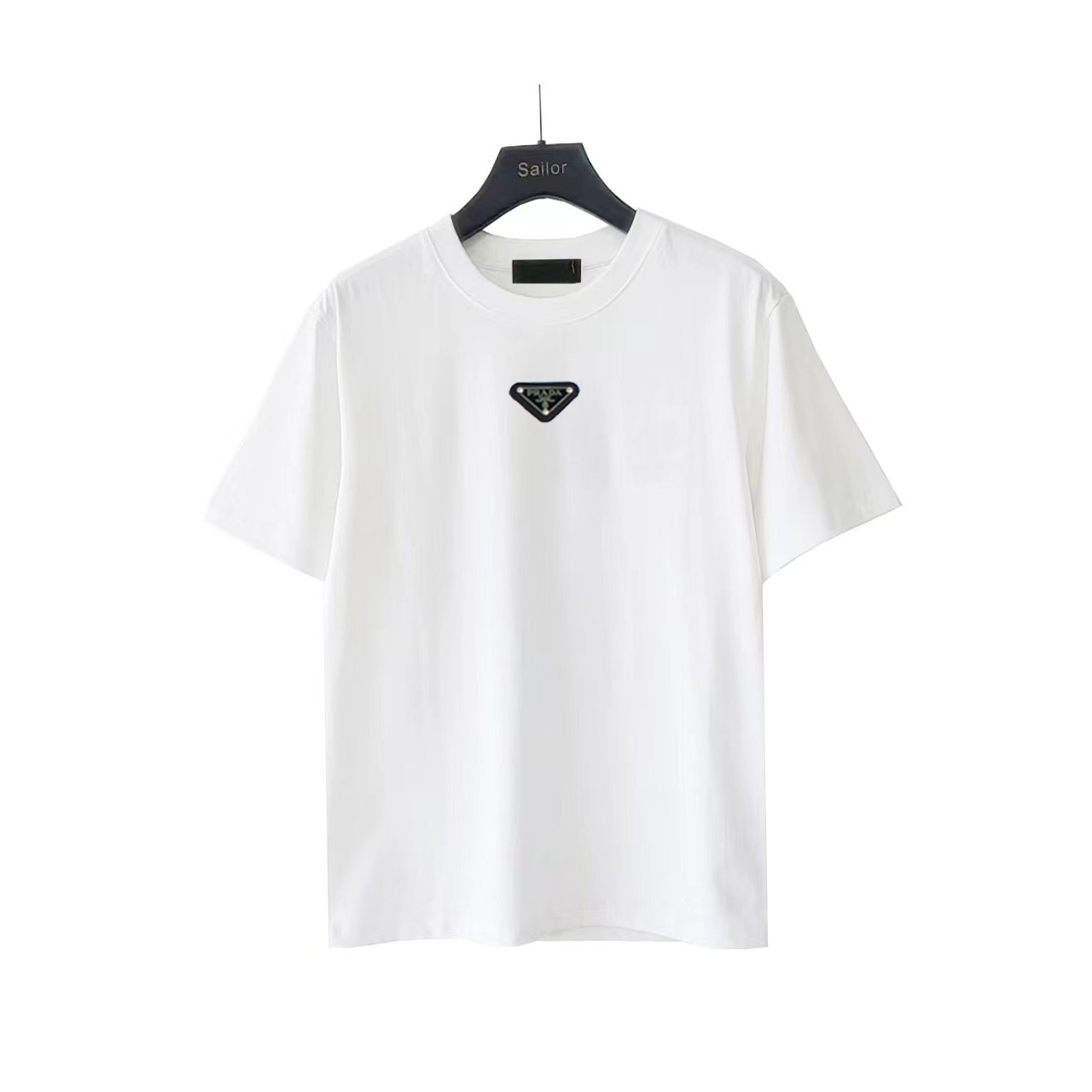 PRADA 普拉达 24SS胸前三角标logo短袖T桖