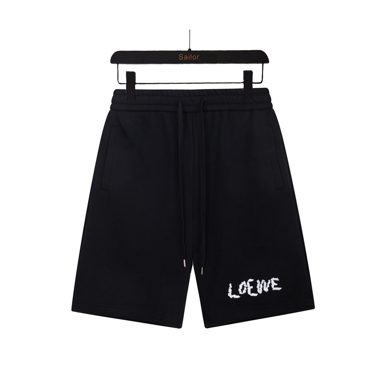 Loewe罗意威 24SS进口机器高密度刺绣字母logo皮章拼接