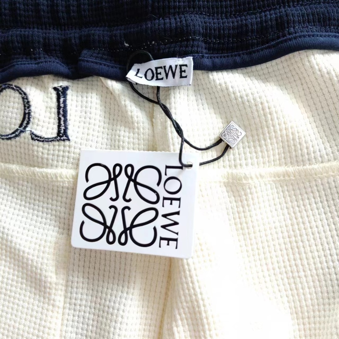 Loewe/罗意威 大口袋龙猫拼色刺绣休闲短裤 五分裤