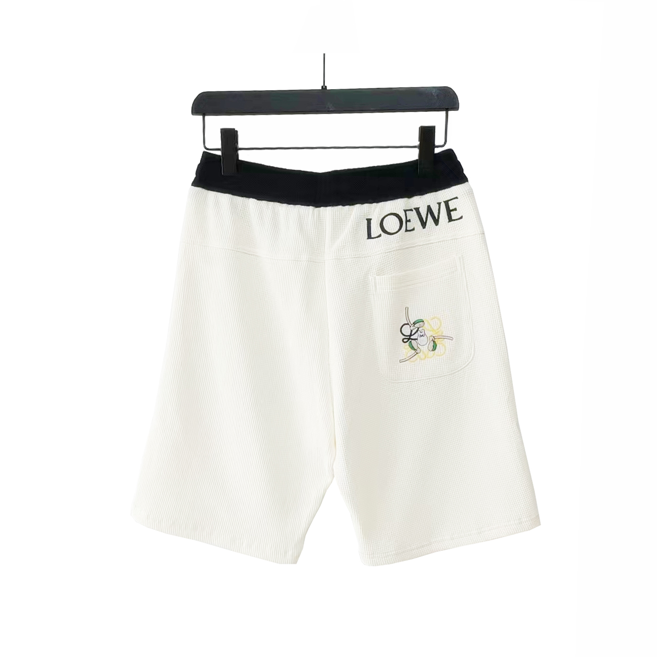 Loewe/罗意威 大口袋龙猫拼色刺绣休闲短裤 五分裤
