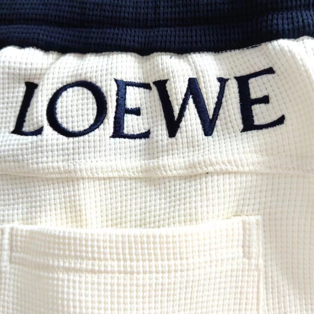 Loewe/罗意威 大口袋龙猫拼色刺绣休闲短裤 五分裤
