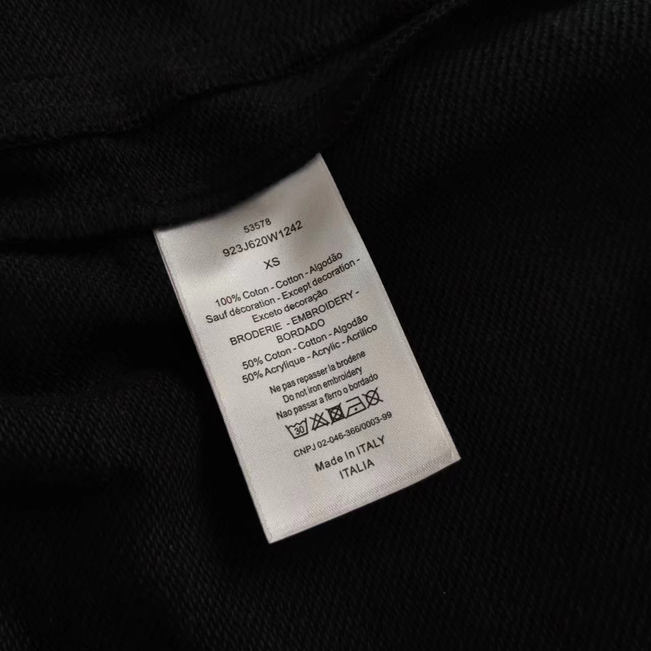 DIOR/迪奥 字母绣花织带拼接LoGO标识刺绣五分裤