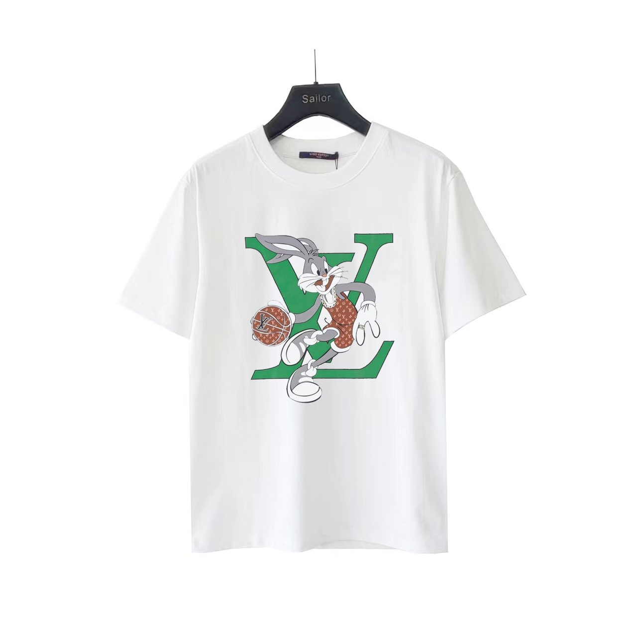 LouisVuitto LV 路易威登数码喷印篮球兔logo短袖