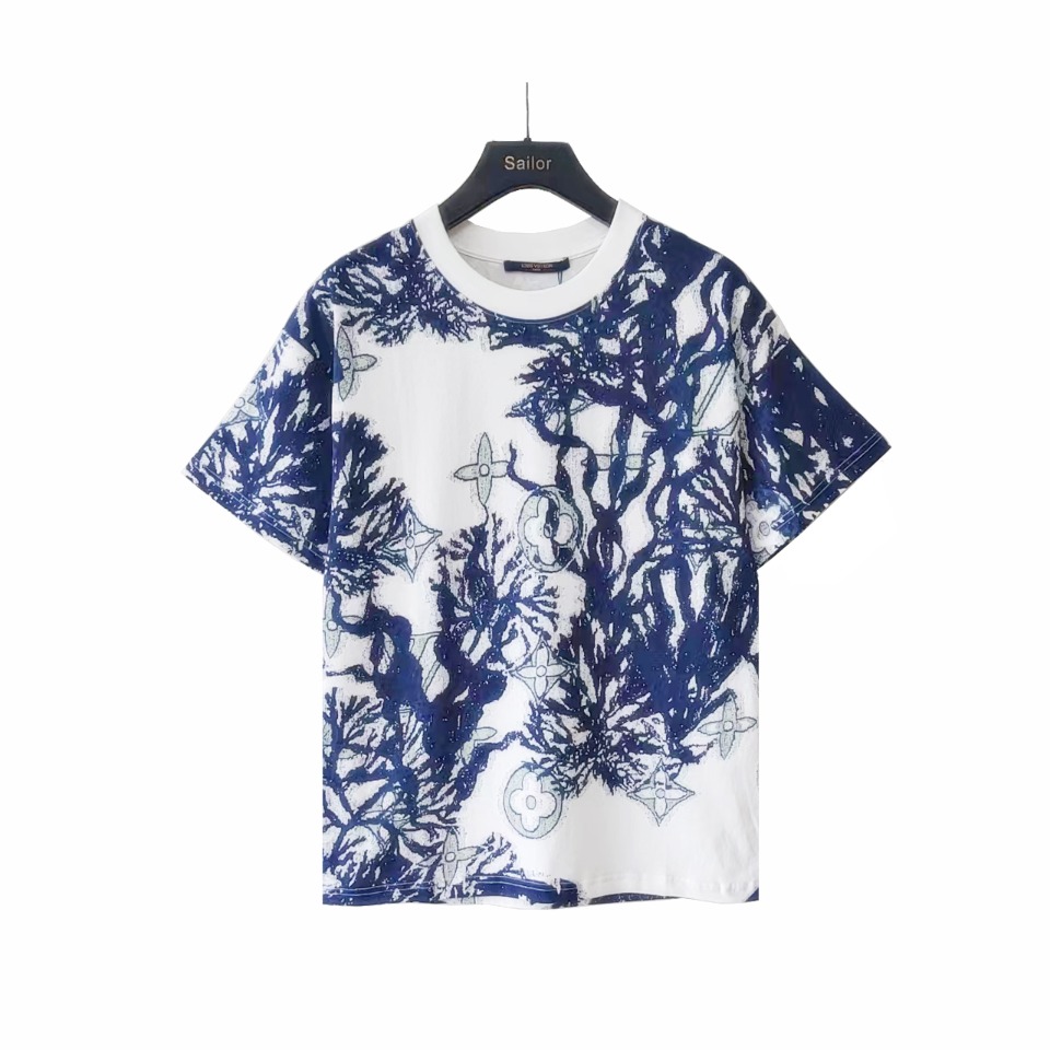 Louis Vuitton/路易威登 植物活性满身印花短袖 大Logo