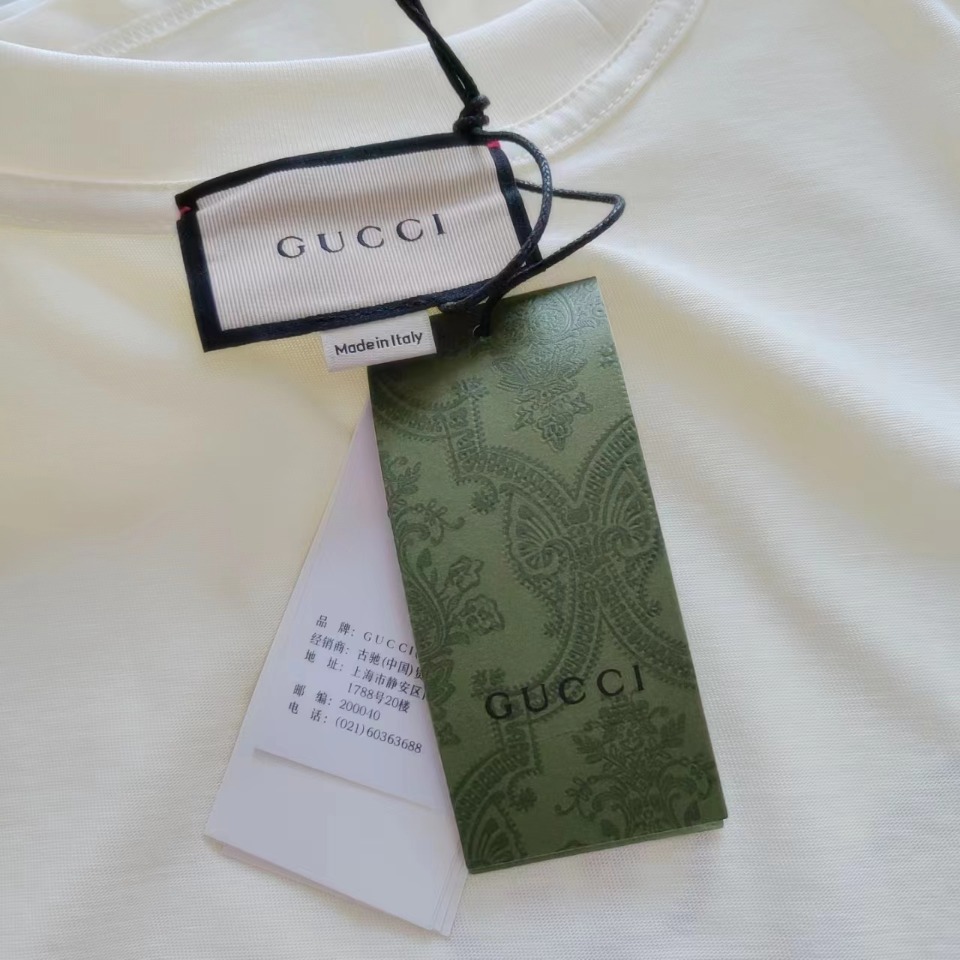 Gucci/古驰 24SS刺绣球拍logo短袖T恤