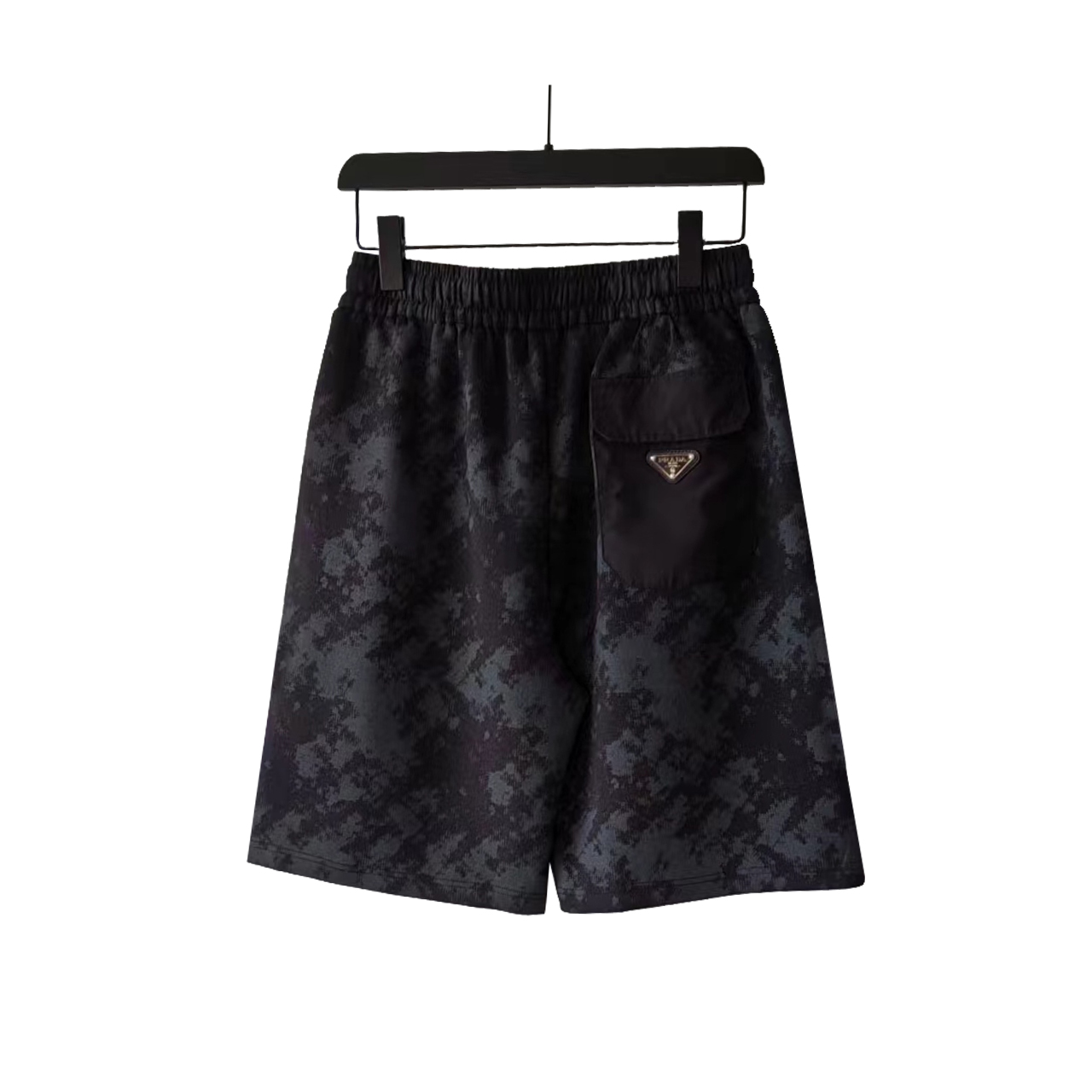 PRADA 普拉达 前后金属三角标LoGO标识短裤