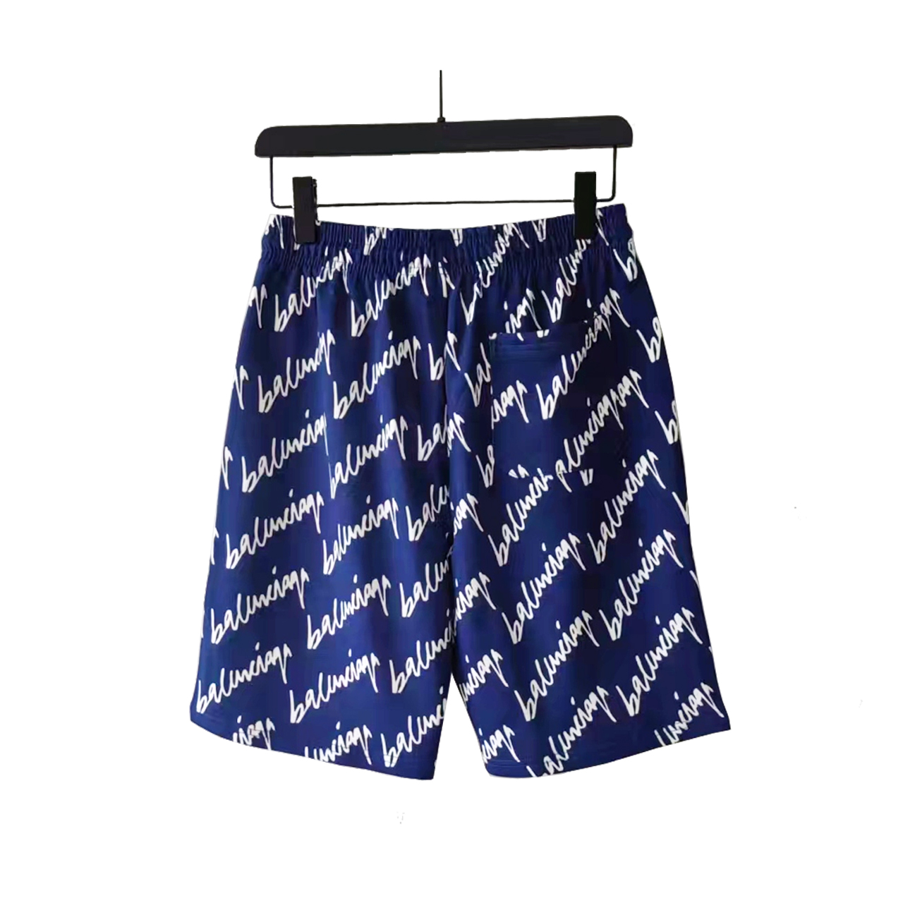 BALENCIAGA/巴黎世家 满印字母简约LoGO标识五分裤