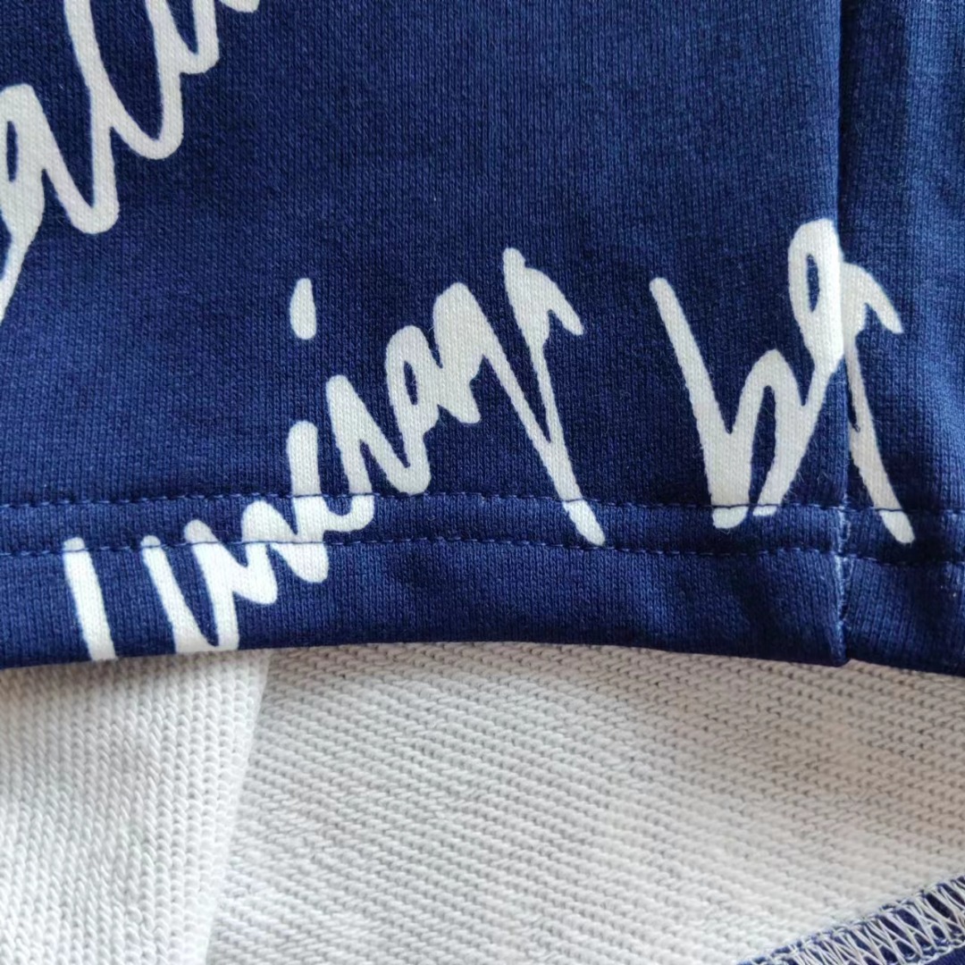 BALENCIAGA/巴黎世家 满印字母简约LoGO标识五分裤