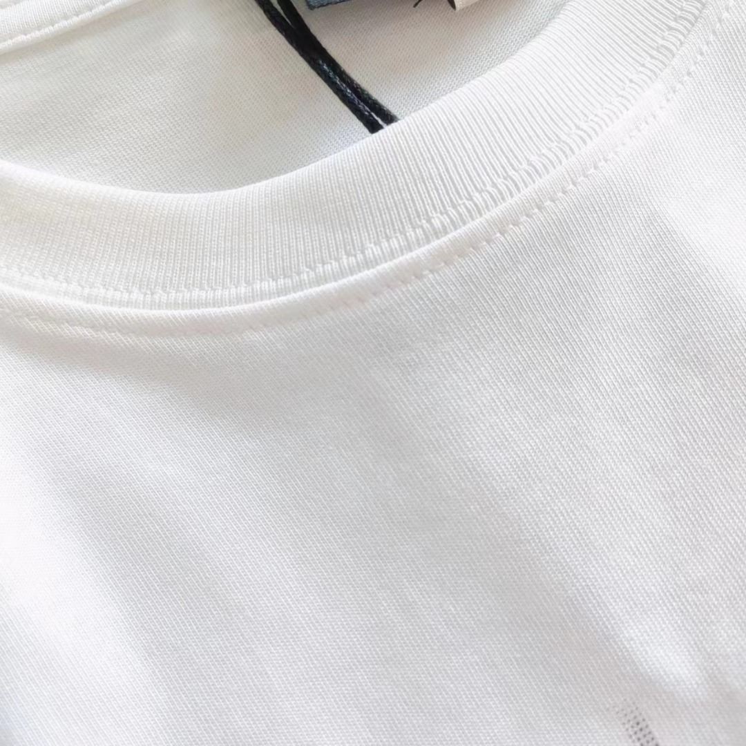 Gucci/古驰 24SS双G字母logo印花短袖