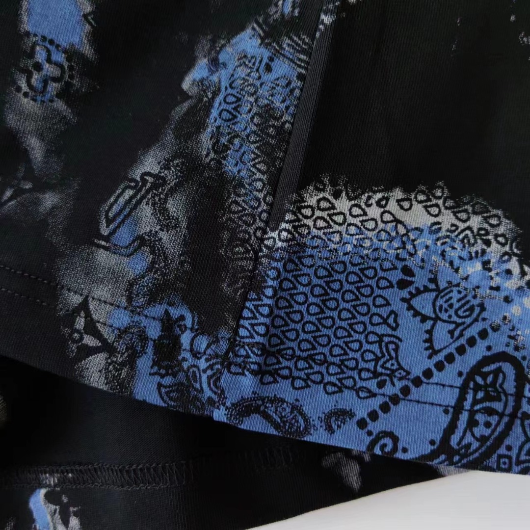 LOUIS VUITTON/路易威登 24SS扎染老花字母印花短袖T恤